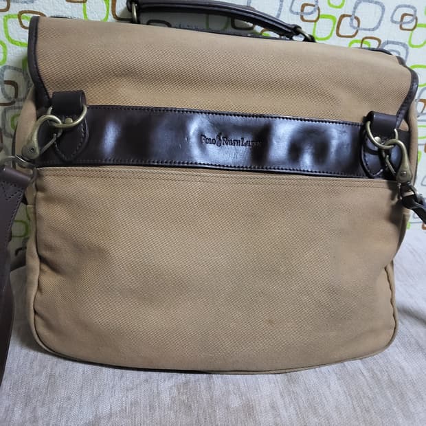 폴로 랄프로렌 캔버스 메신져백