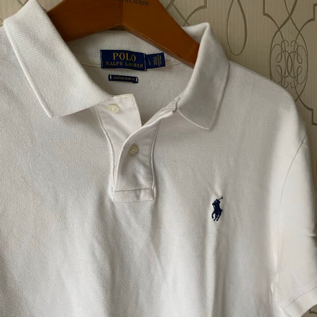 Polo Ralph Lauren 화이트 카라티 L