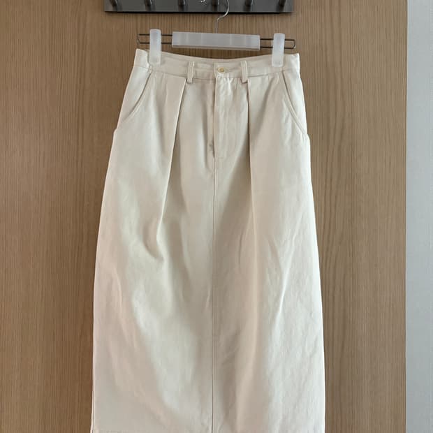낫띵리튼 Cotton volume skirt (Ivory)