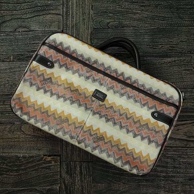 [미쏘니] 에스닉 기하학 패턴 보스턴 토트백 P01216