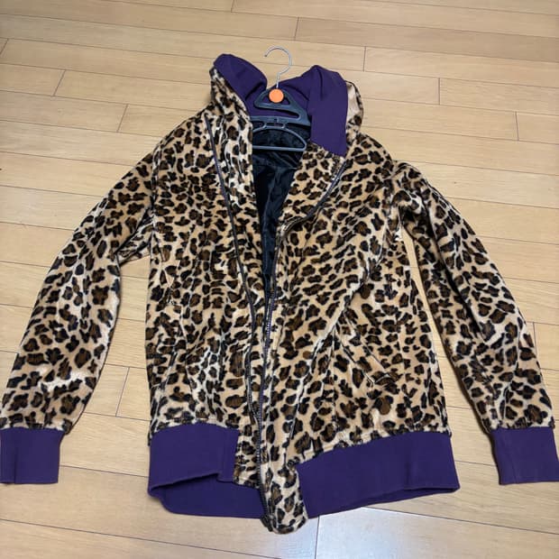 jelly beans 호피 후드집업