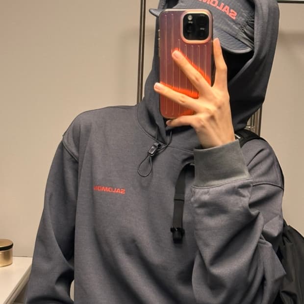 [새 상품] 살로몬 프라이머리 남녀공용 후디 m