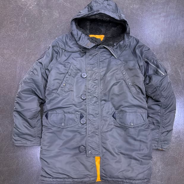 쇼트 Schott n3b 패치 밀리터리 파카 야상 카키 S