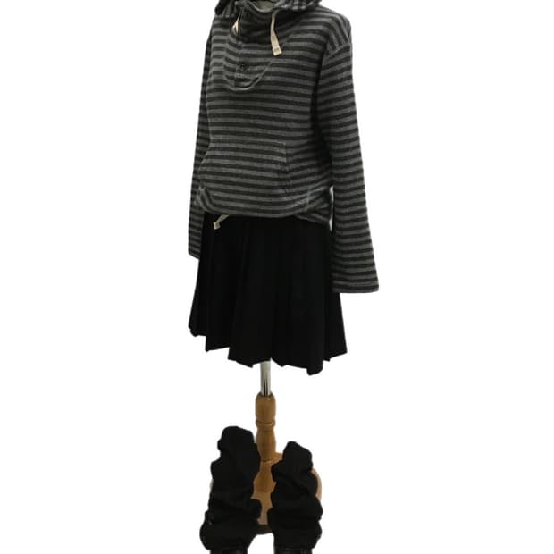 Engineered garments stripe hoodie