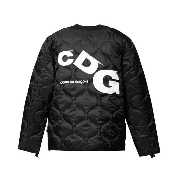 CDG x 알파 라이너 자켓 블랙