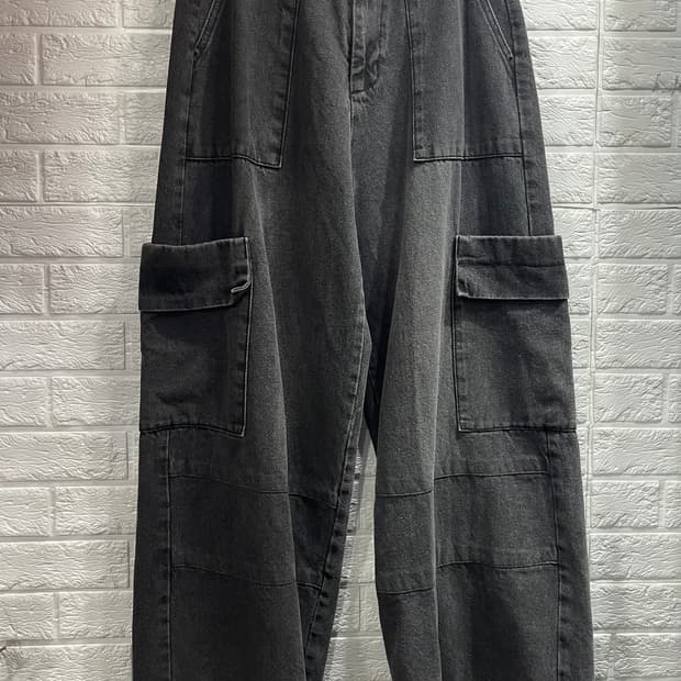 어반드레스 카고 데님팬츠 와이드팬츠 면팬츠 면바지 흑청바지 데님바지