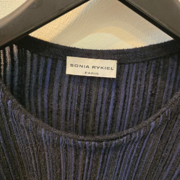 소니아 리키엘 플리츠 니트 탑