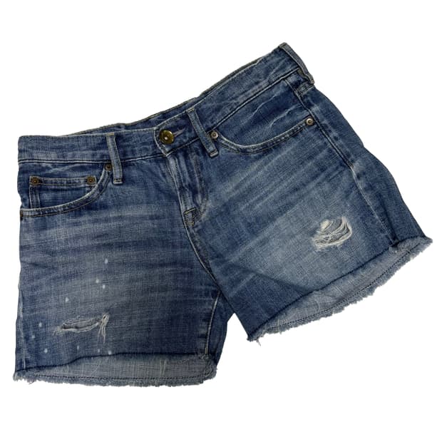 로리즈팜 데미지 컷오프 데님 숏팬츠