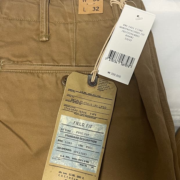 RRL 필드 치노 팬츠 더블알엘 