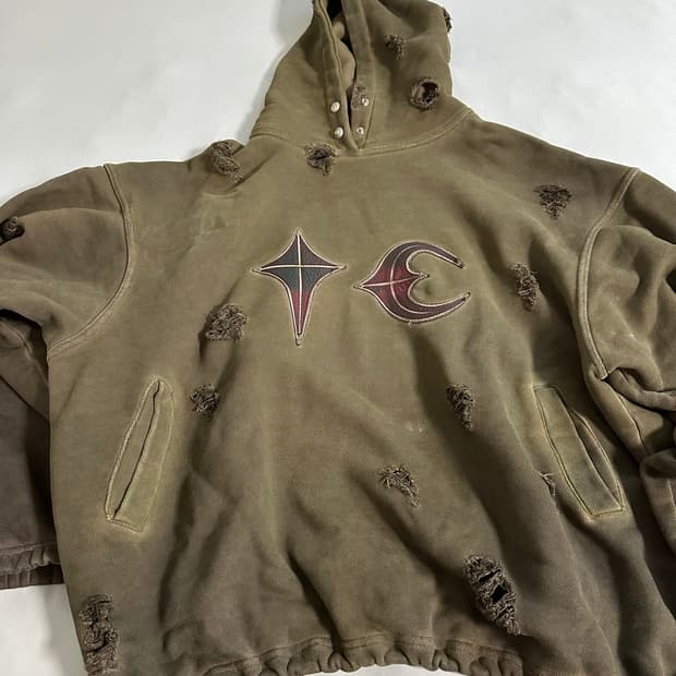 떠그클럽 락 후드 카키 2사이즈