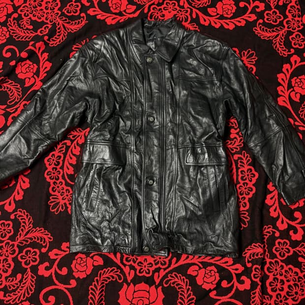 "Taxi Driver" Oversized Leather jacket