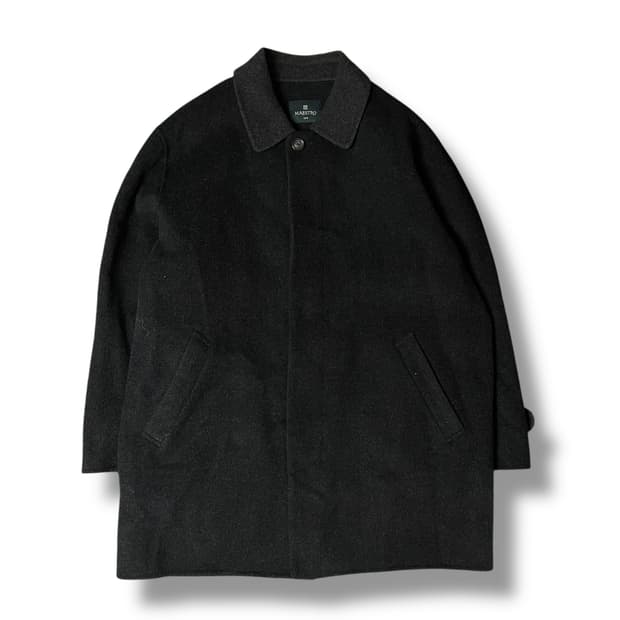 MAESTRO 그레이 울혼방 숏 코트 100