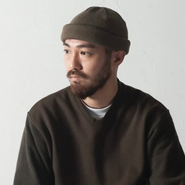 RACAL ROLL knit 비니 올리브