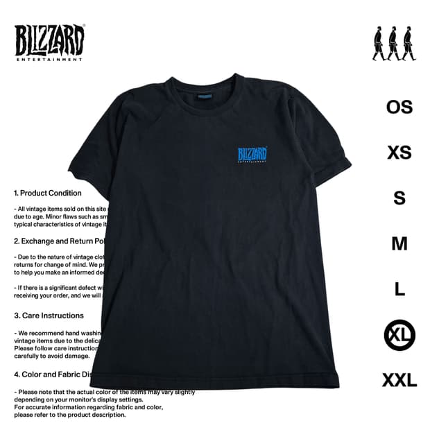 블리자드 90's 프로모션 티셔츠 XL사이즈