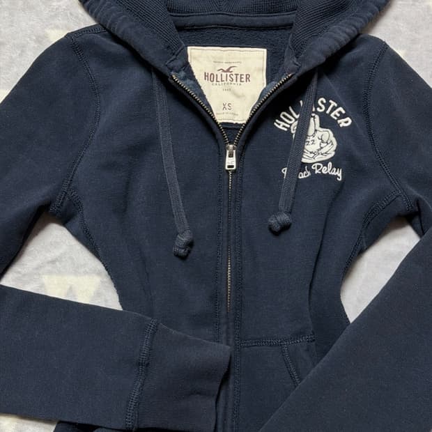 홀리스터 딱붙핏 후드집업
