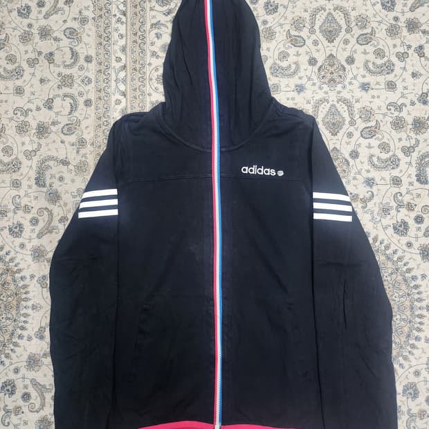 아디다스 삼선 후드집업 M (44반-55)
