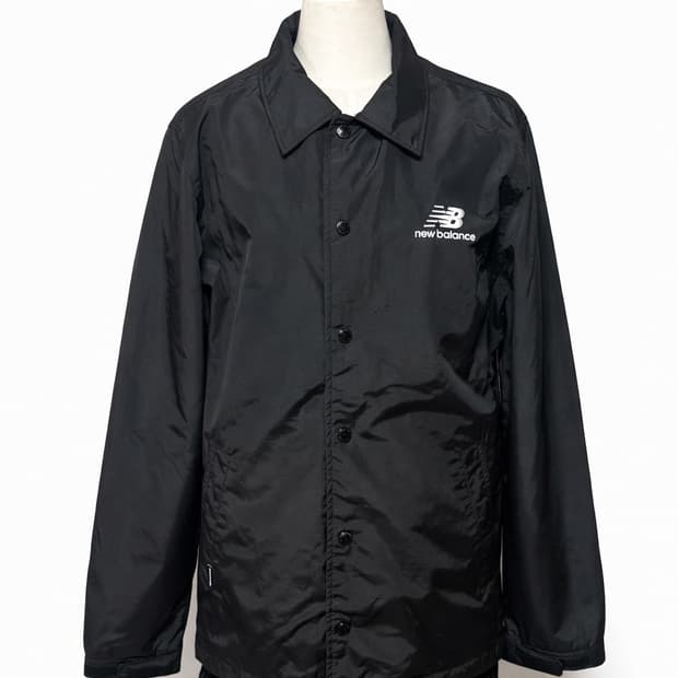 뉴발란스 코치 자켓 블랙 빈티지 바람막이