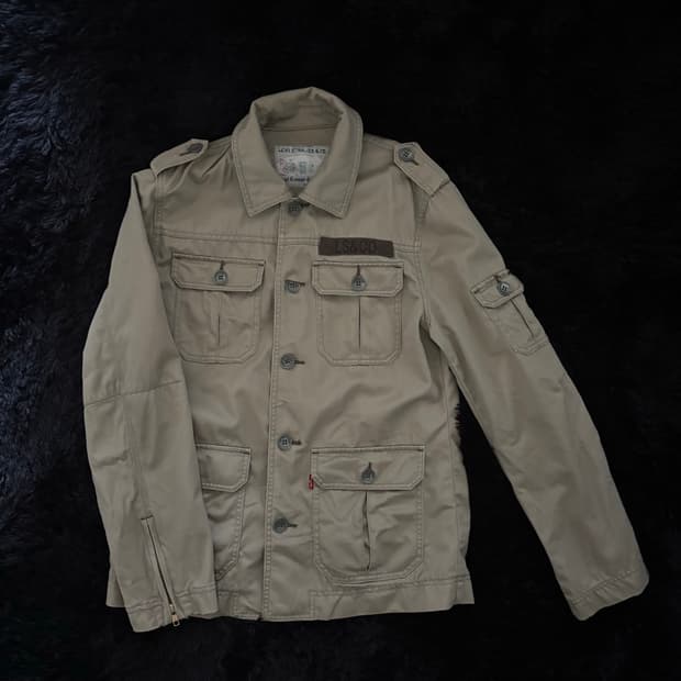 리바이스 견장 밀리터리 트렌치 자켓 L