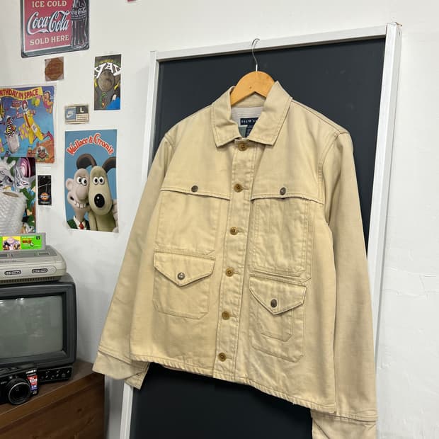 Ralph Lauren 랄프로렌 안감 아즈텍 패턴 코튼 워크 자켓