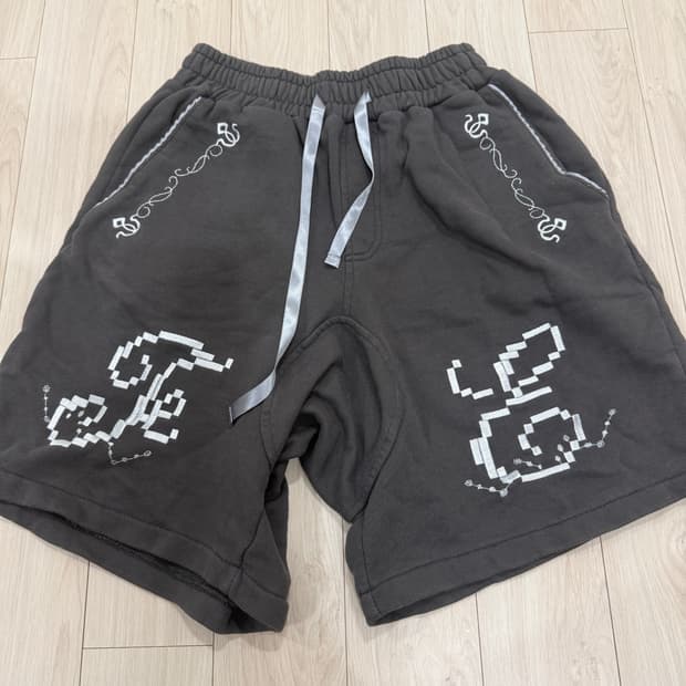 샵페어리 자수 버뮤다 팬츠