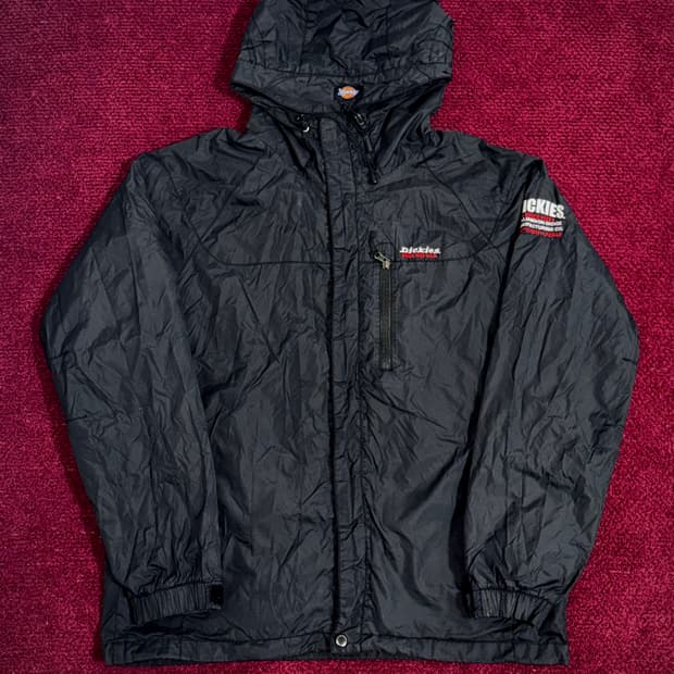 디키즈 후드 바람막이 자켓 블랙 L (100)