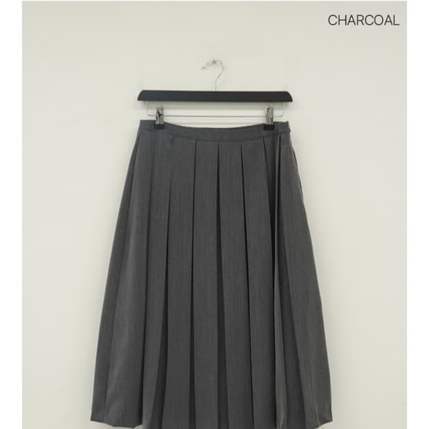 매니크 멜리아 플리츠 베이직 롱 스커트