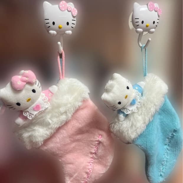 고전 베이비키티 양말 오너먼트