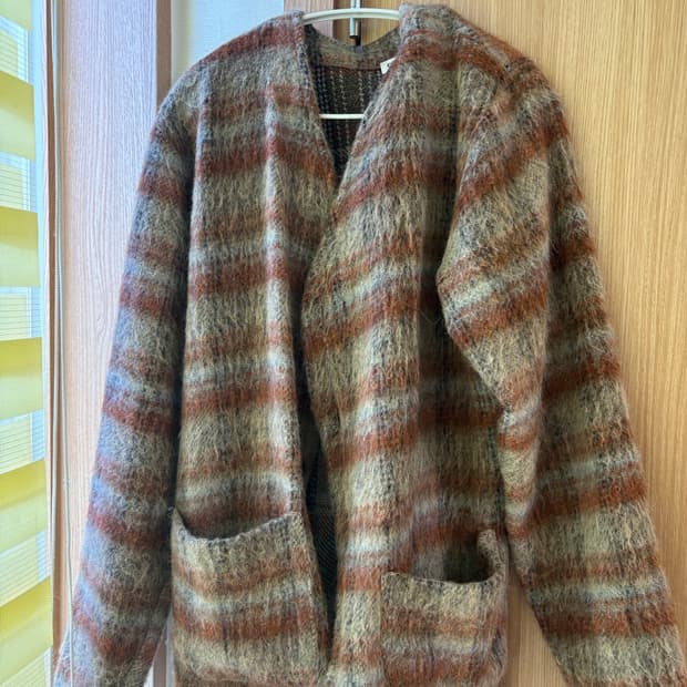 아워레가시 Our Legacy 모헤어 가디건 어멘트체크 50