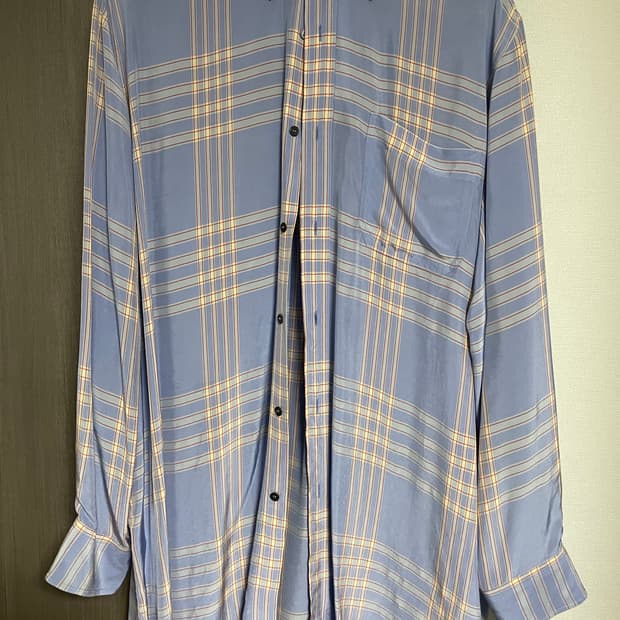 마르니 남성 오버핏 체크셔츠