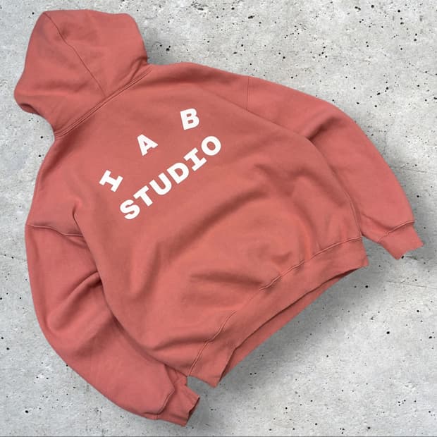 [L] 아이앱 스튜디오 IAB STUDIO 코랄 핑크 후드티 B610