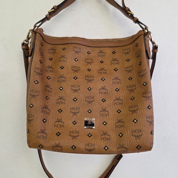 MCM 비세토스 호보백 브라운