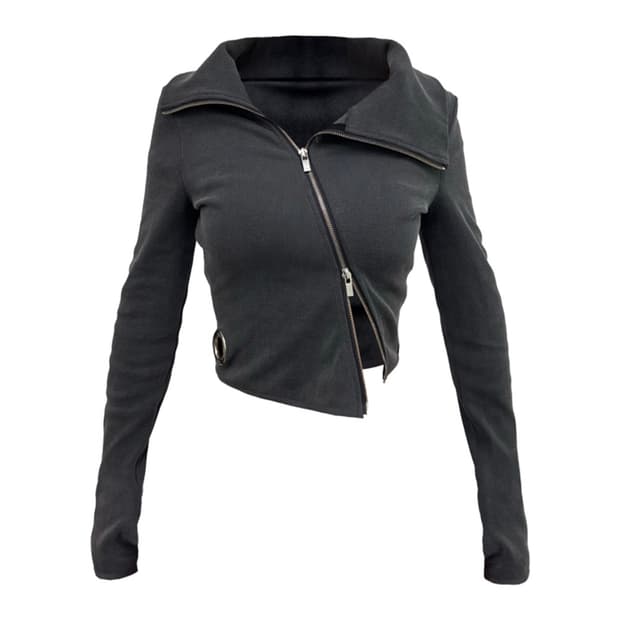 Kimyo unbal full zip top 키묘 언발 풀집 탑