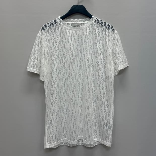 디올 오블리크 시스루 반팔티 ( 105~110 )