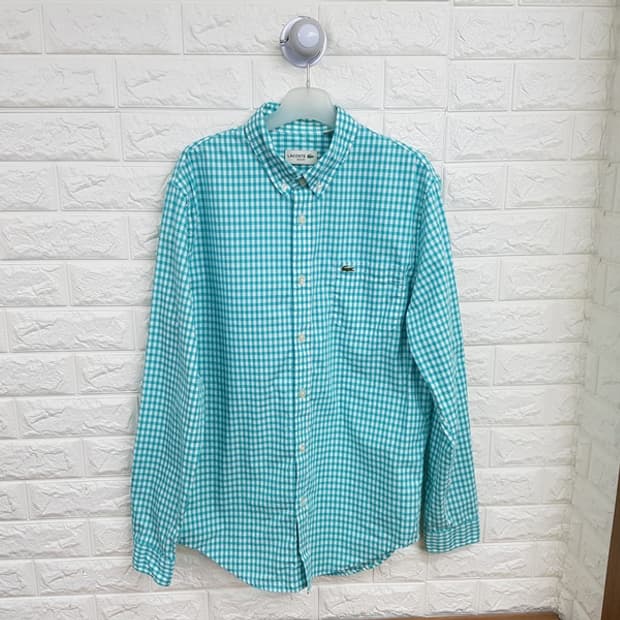 라코스테 체크 남방 남성95 (슬림핏)