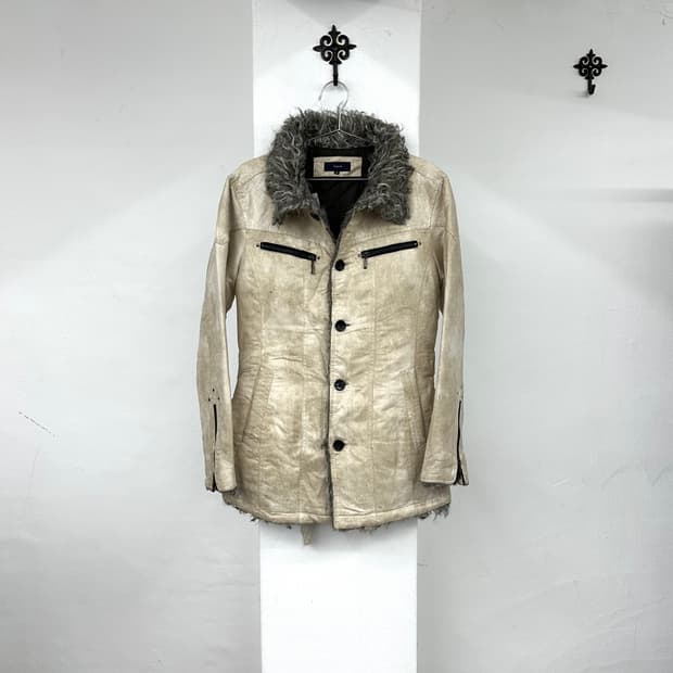 Signal ivory fur jacket