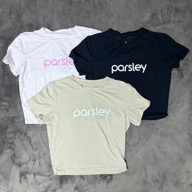 (일괄) 파슬리 시그니처 크롭티