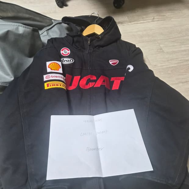 XL)슈프림x두카티 후드워크자켓 