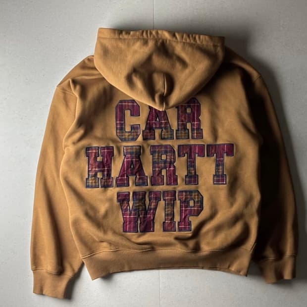 (교환)칼하트 WIP 백로고 후드티