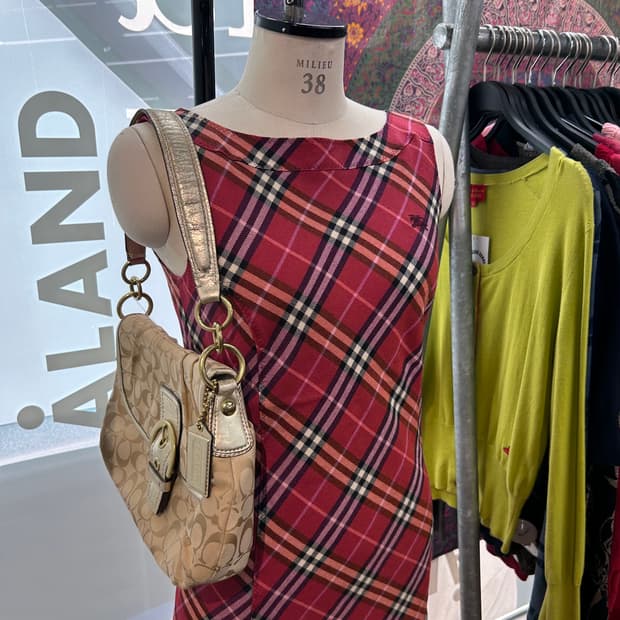 Burberry Nova Check Wool Dress