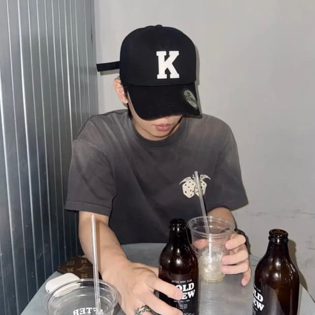[OS] 카미엔 x 코인 서울 K로고 볼캡 블랙