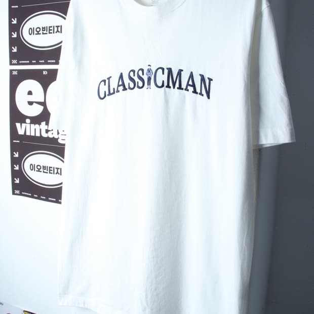 (L-2XL) 지오다노 반팔 티셔츠 오버사이즈 레터링-H34950