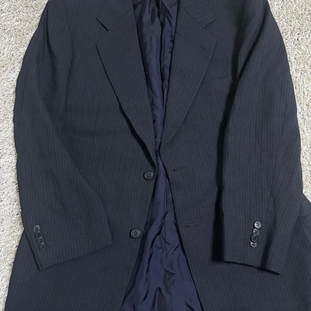 일제 랑방 스트라이프 블레이저 사이즈 105
