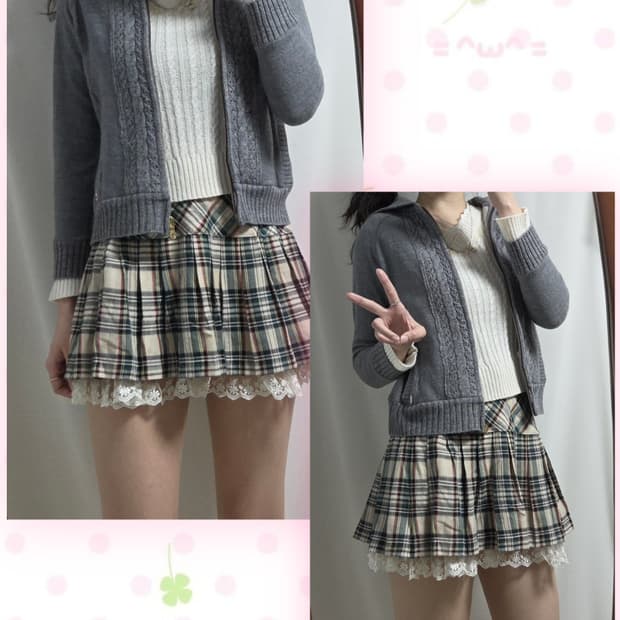 쿠미쿄쿠 그레이 모리 후드집업