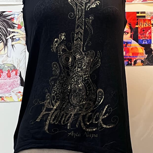 y2k 프린팅 그런지 슬리브리스