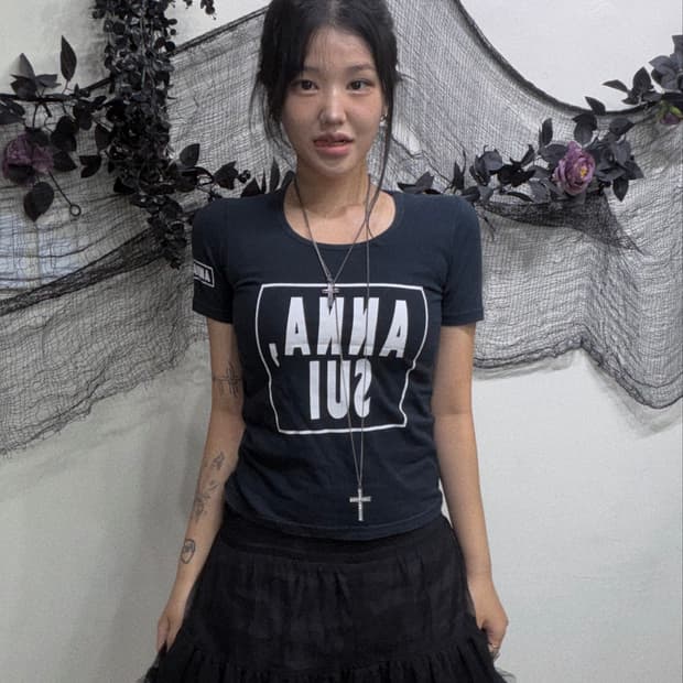 Annasui 안나수이 반팔 로고 티셔츠