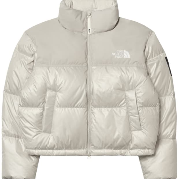 [S] 노스페이스 화이트 라벨 노벨티 눕시 다운 자켓 크림 베이지