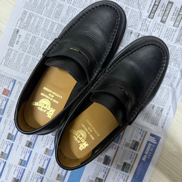 닥터마틴 펜톤 레더 로퍼 블랙