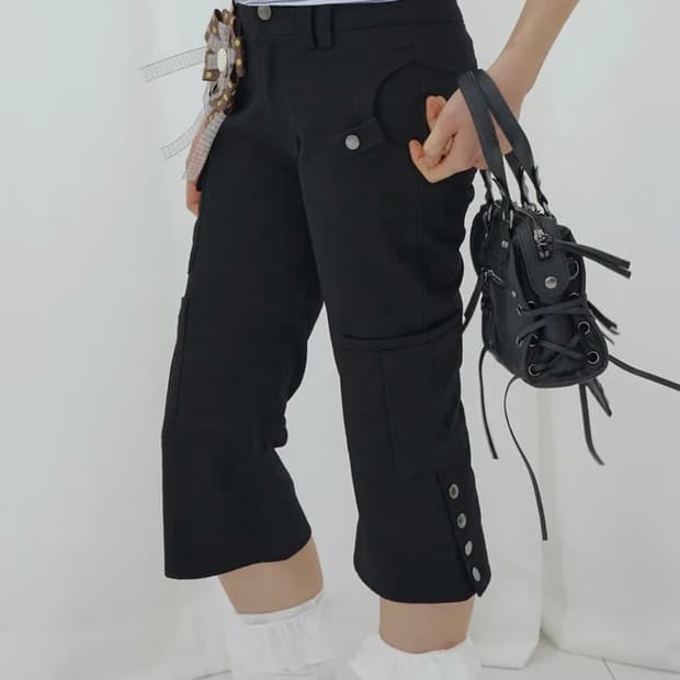 팬시클럽 카프리 카고 팬츠