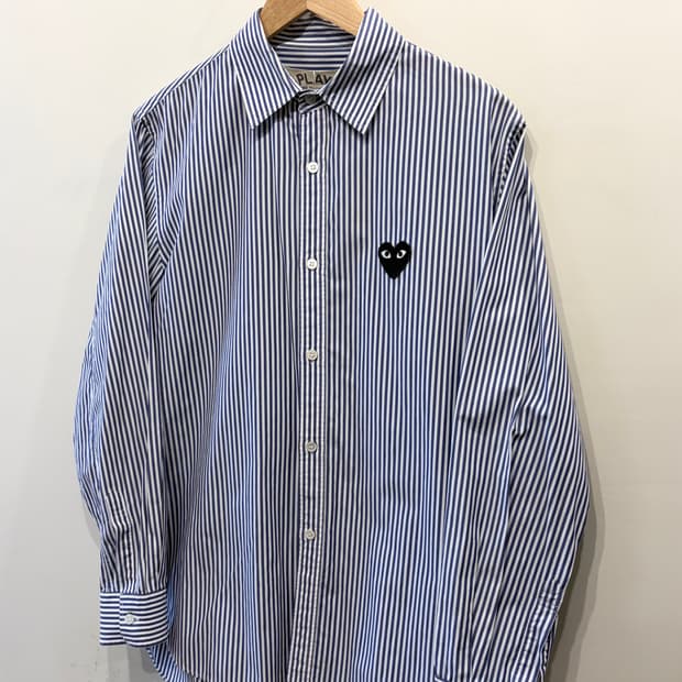 꼼데가르송 스트라이프 셔츠