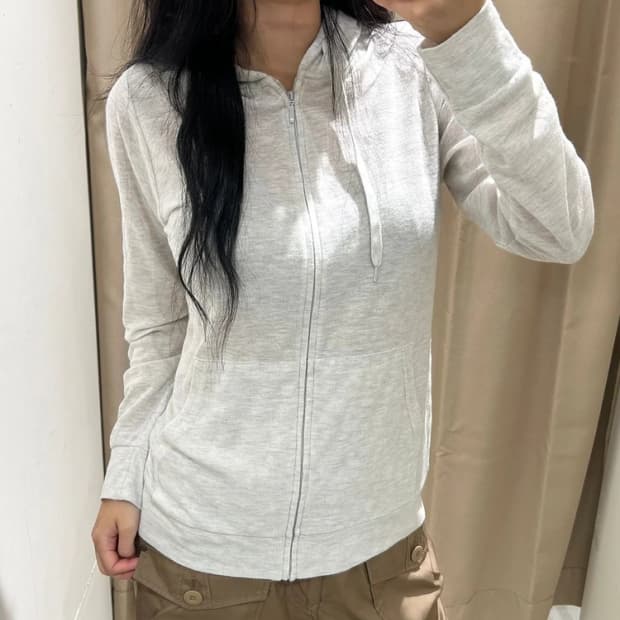 Selected 00's JAPAN 베이직 코튼 후드 집업 R2978